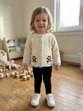 Vintage 1990s/Y2K Sprit Baby Girls Button Down Sweater - Size 24 months